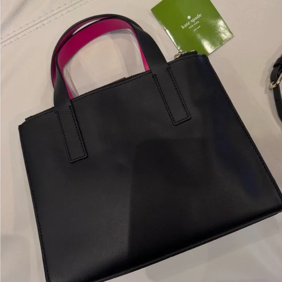 Kate Spade- Black tote bag with a strap - Picture 9 of 14